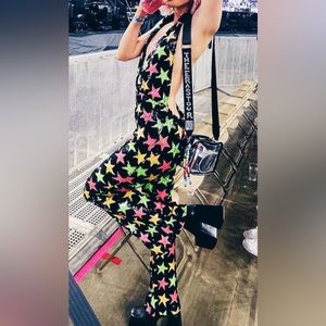 NastyGal brand Star Sequin Multicolor Jumpsuit